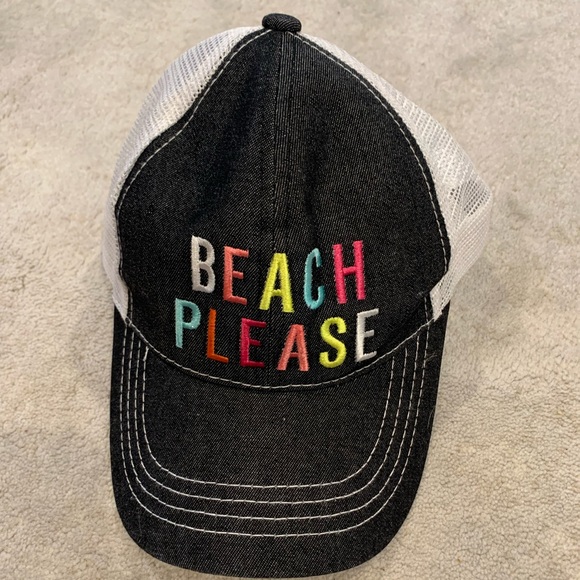 CC GIRLIE GIRL Beach please women’s trucker hat WORN 1x - Picture 2 of 9